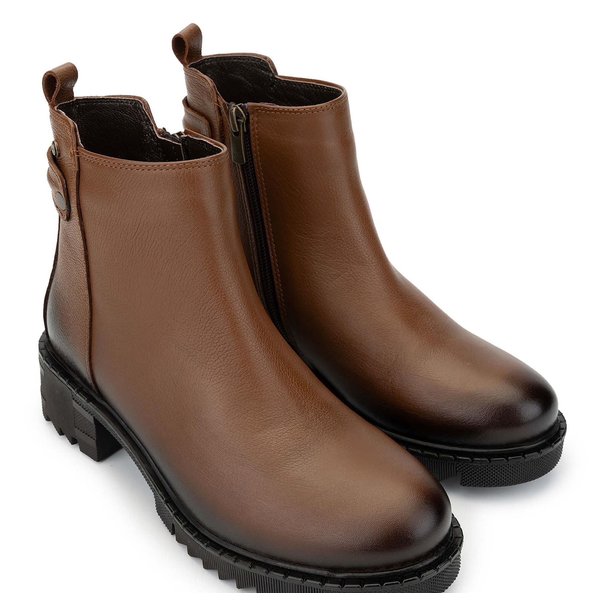 Tamer Tanca Kadın Hakiki Deri Taba Casual Bot