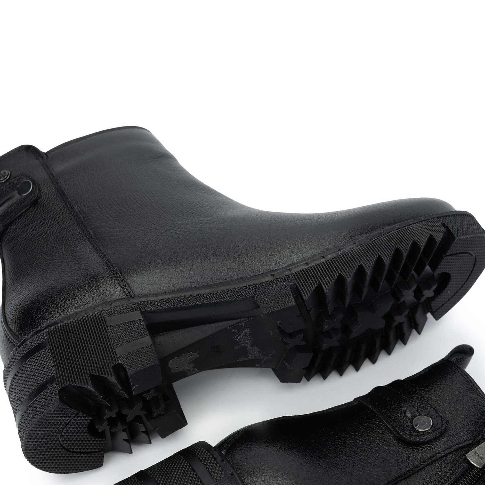 Tamer Tanca Kadın Hakiki Deri Siyah Floter Casual Bot