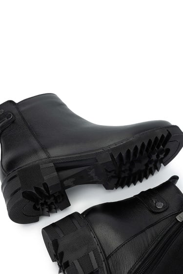  Tamer Tanca Kadın Hakiki Deri Siyah Floter Casual Bot