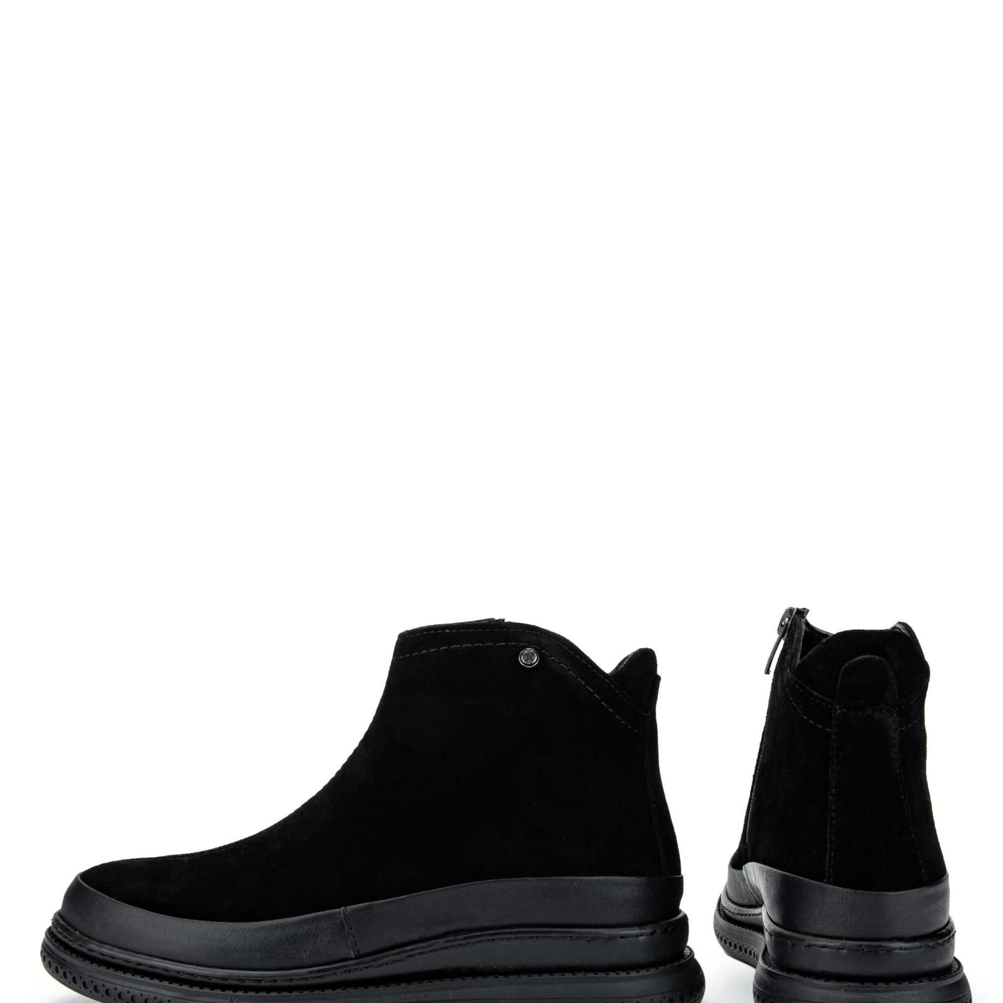 Tamer Tanca Kadın Hakiki Deri Siyah Süet Casual Bot