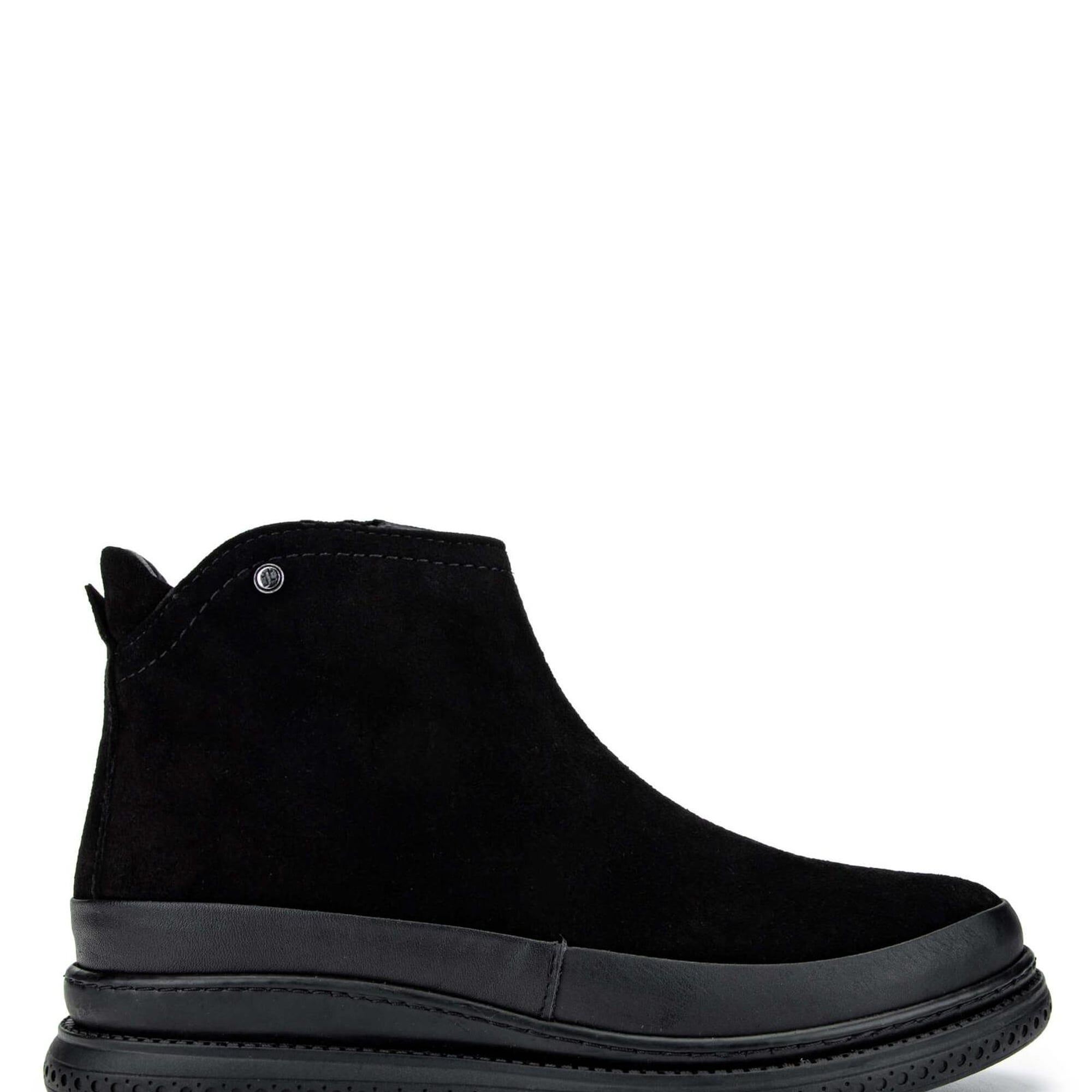 Tamer Tanca Kadın Hakiki Deri Siyah Süet Casual Bot