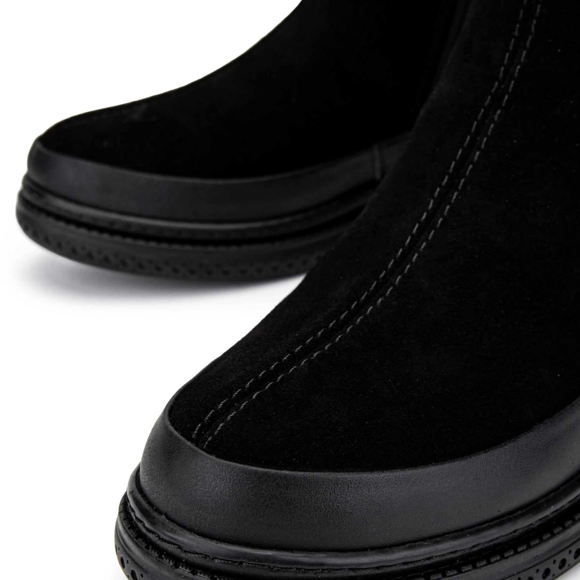 Tamer Tanca Kadın Hakiki Deri Siyah Süet Casual Bot