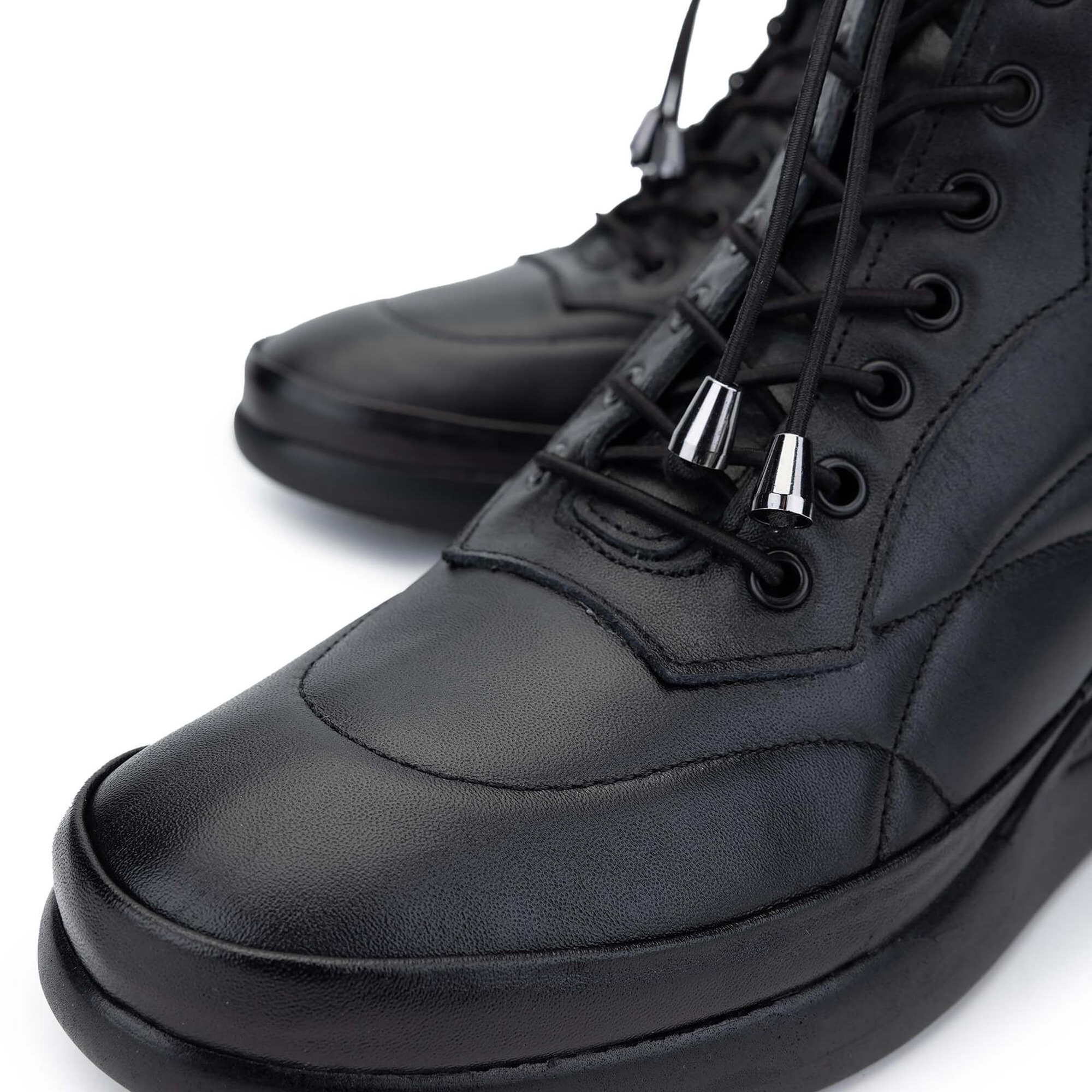 Tamer Tanca Kadın Hakiki Deri Siyah Deri Casual Bot