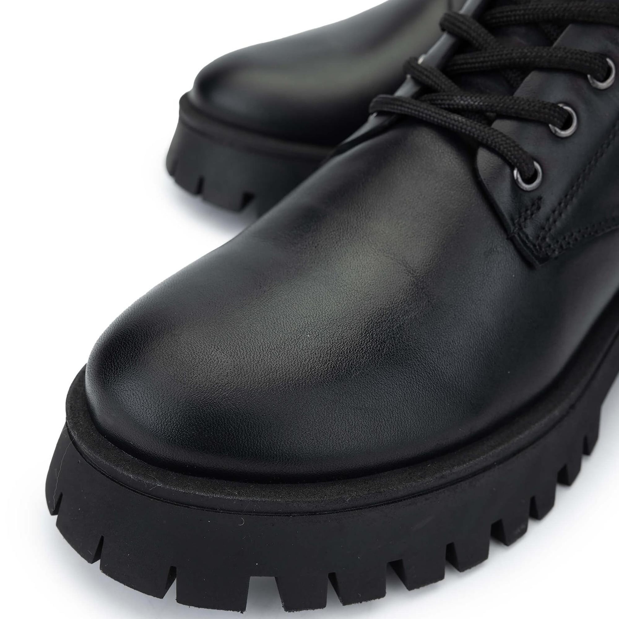 Tamer Tanca Kadın Hakiki Deri Siyah Deri Casual Bot