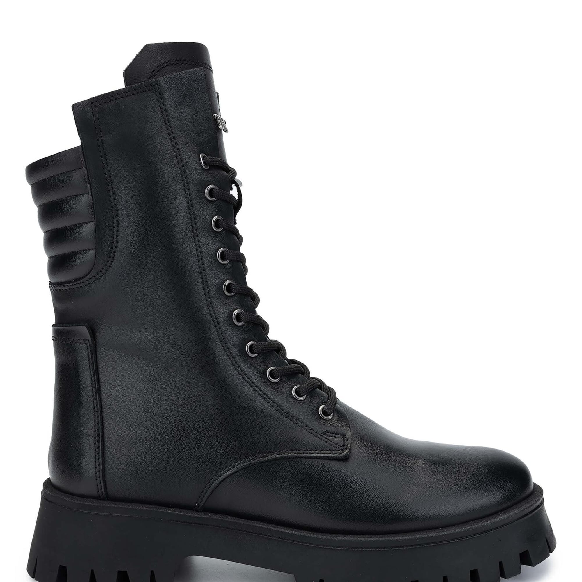 Tamer Tanca Kadın Hakiki Deri Siyah Deri Casual Bot