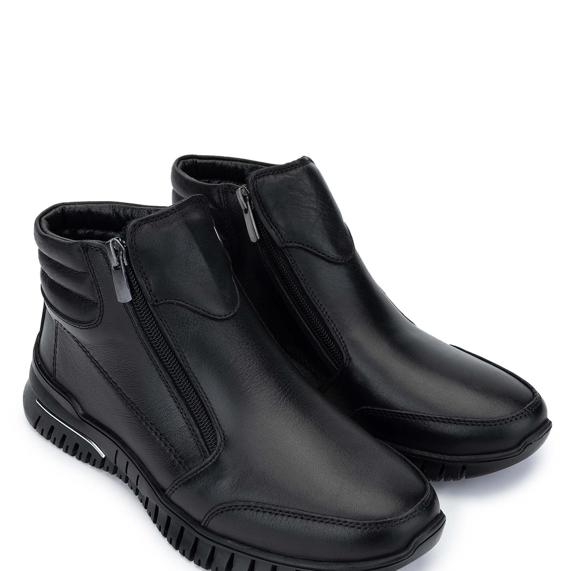 Tamer Tanca Kadın Hakiki Deri Siyah Deri Casual Bot