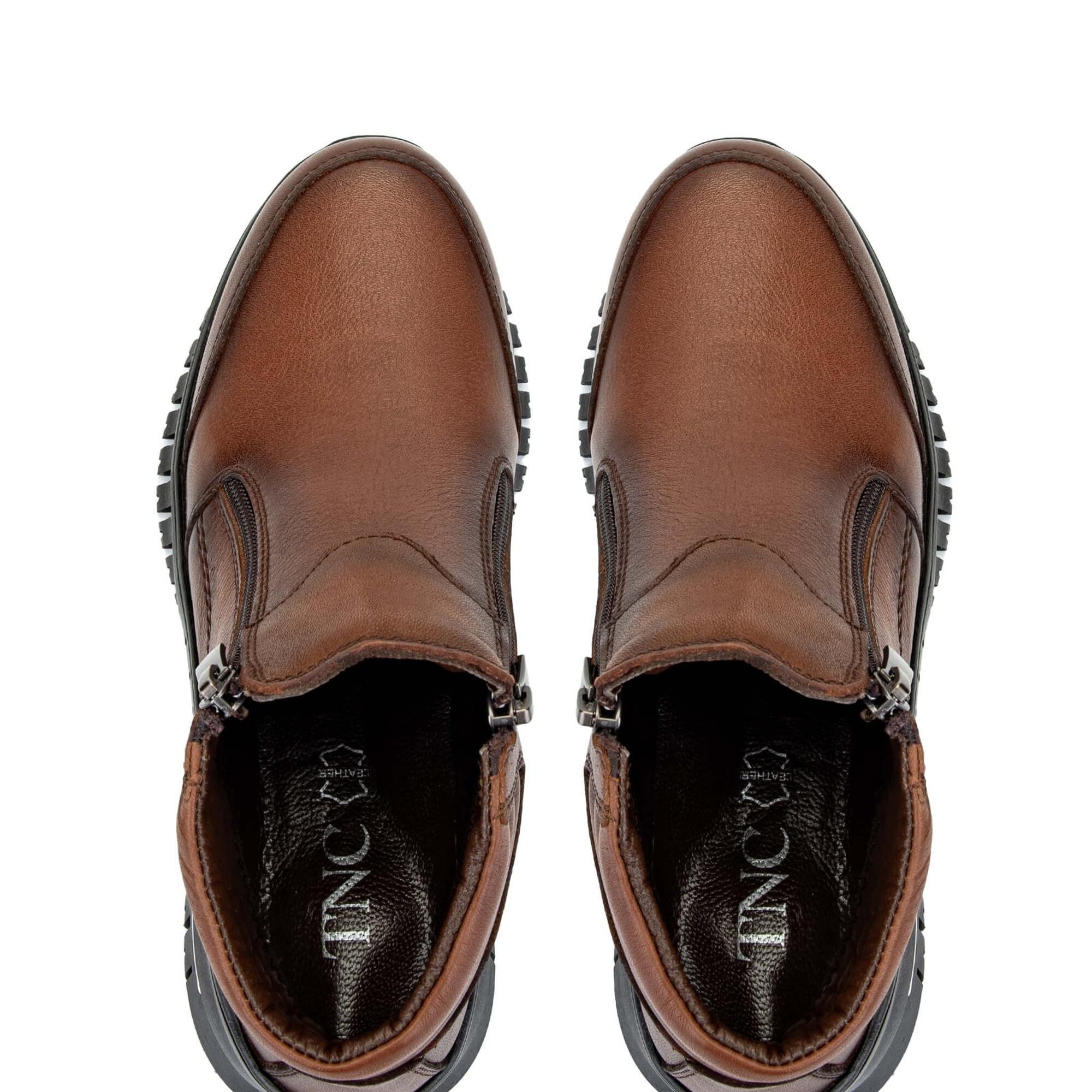 Tamer Tanca Kadın Hakiki Deri Taba Deri Casual Bot