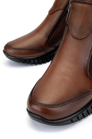  Tamer Tanca Kadın Hakiki Deri Taba Deri Casual Bot