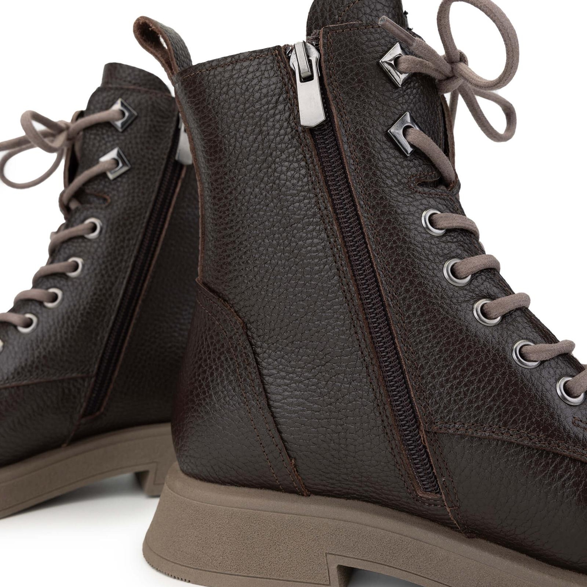 Tamer Tanca Kadın Hakiki Deri Kahverengi Casual Bot