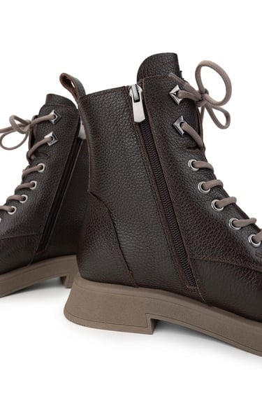  Tamer Tanca Kadın Hakiki Deri Kahverengi Casual Bot