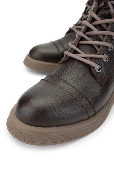  Tamer Tanca Kadın Hakiki Deri Kahverengi Casual Bot