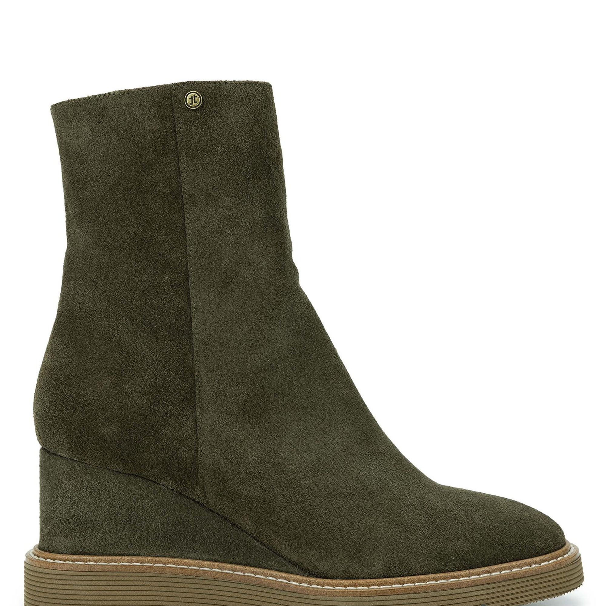 Tamer Tanca Kadın Hakiki Deri Haki Süet Casual Bot