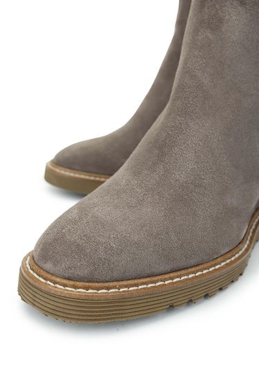  Tamer Tanca Kadın Hakiki Deri Vizon Süet Casual Bot