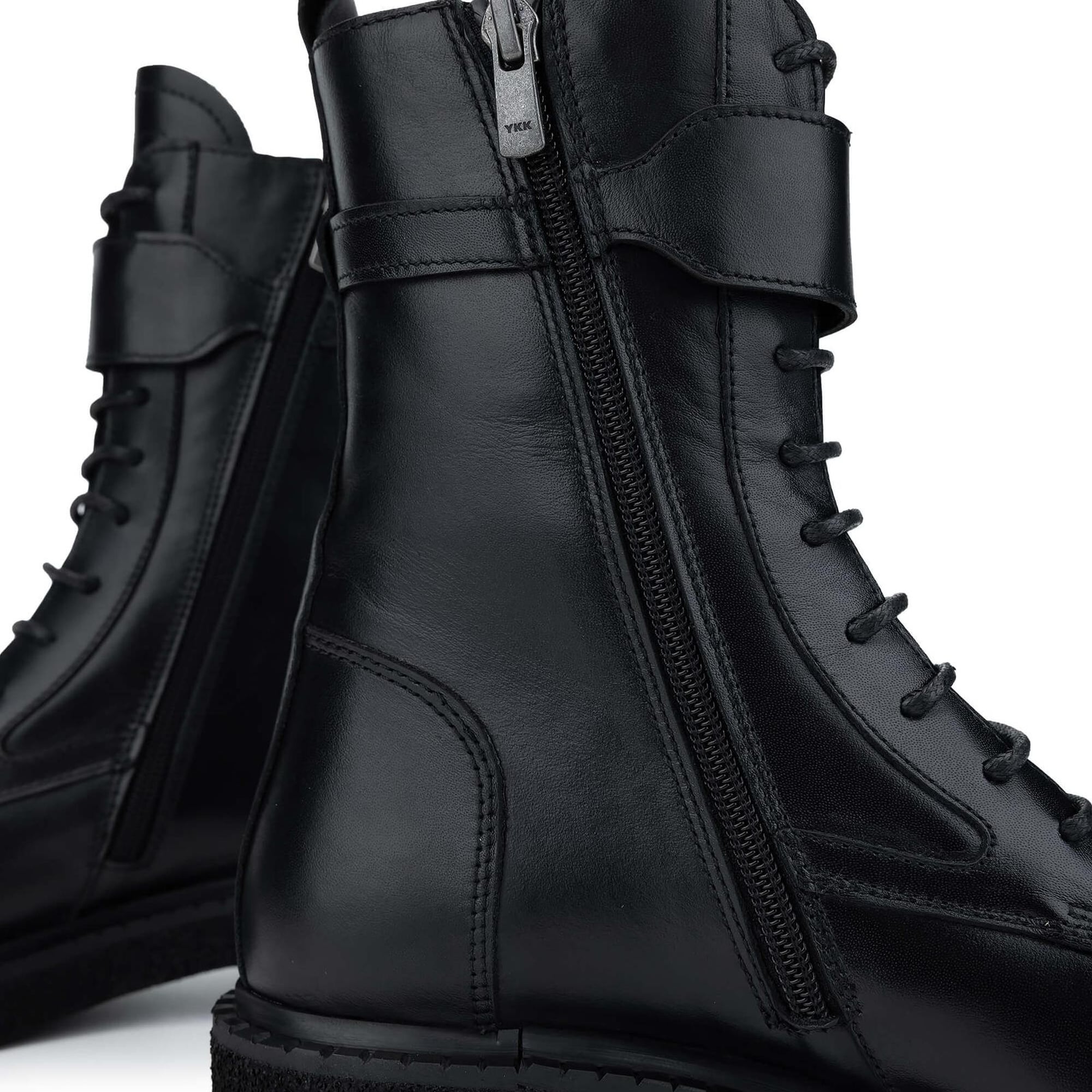 Tamer Tanca Kadın Hakiki Deri Siyah Deri Casual Bot