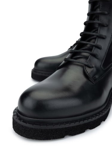  Tamer Tanca Kadın Hakiki Deri Siyah Deri Casual Bot