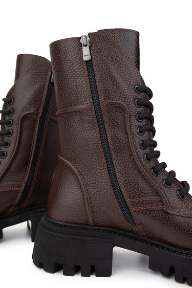  Tamer Tanca Kadın Hakiki Deri Kahverengi Casual Bot