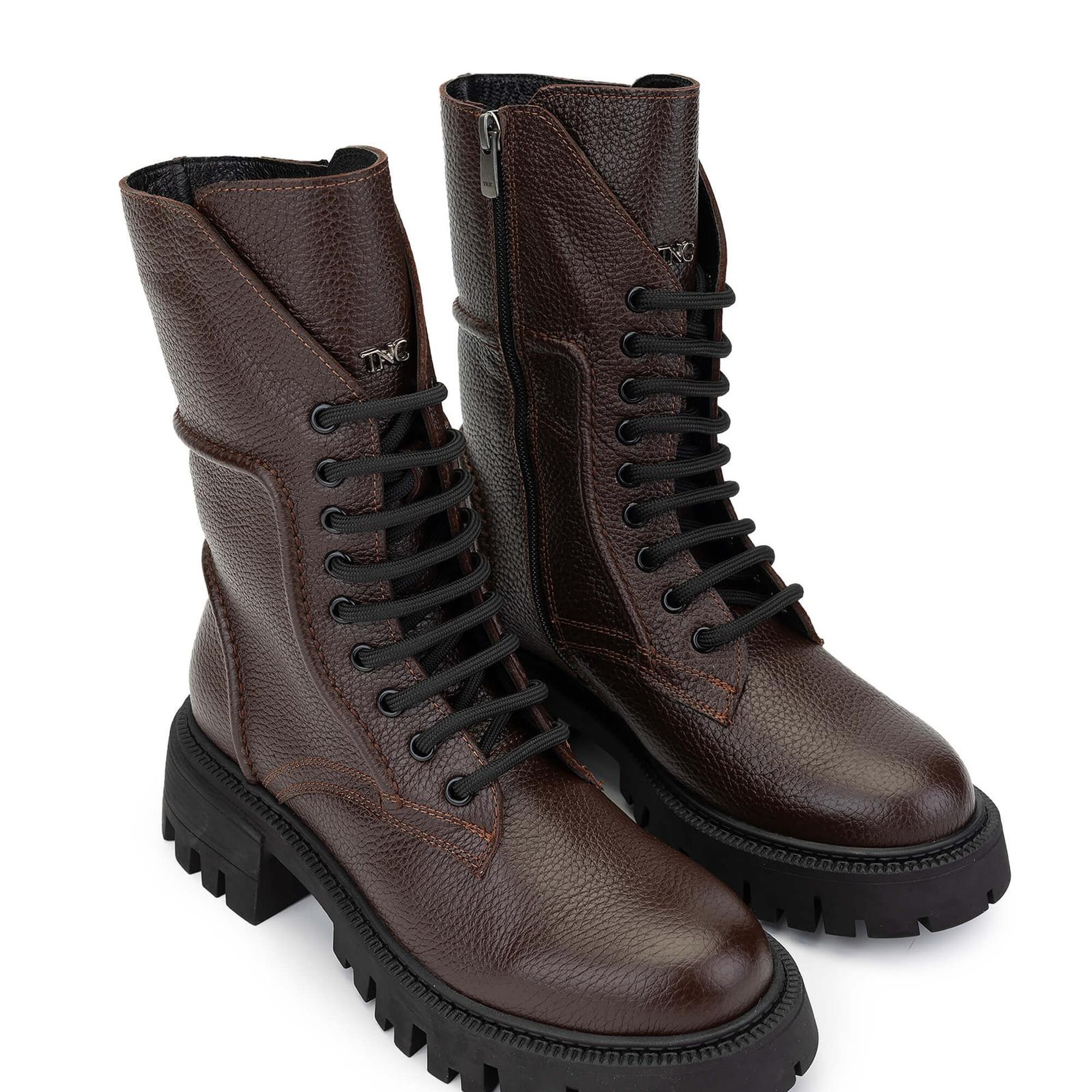 Tamer Tanca Kadın Hakiki Deri Kahverengi Casual Bot