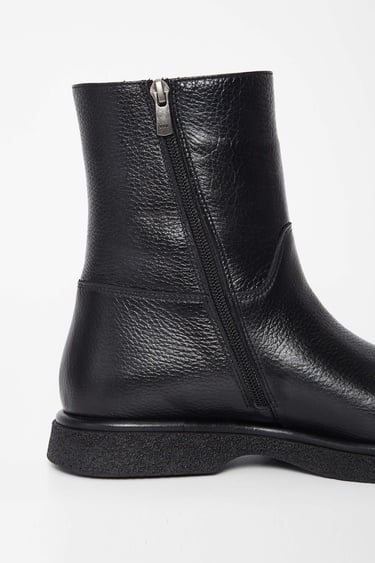  Tamer Tanca Kadın Hakiki Deri Siyah Casual Bot