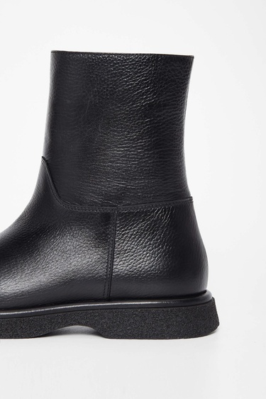  Tamer Tanca Kadın Hakiki Deri Siyah Casual Bot