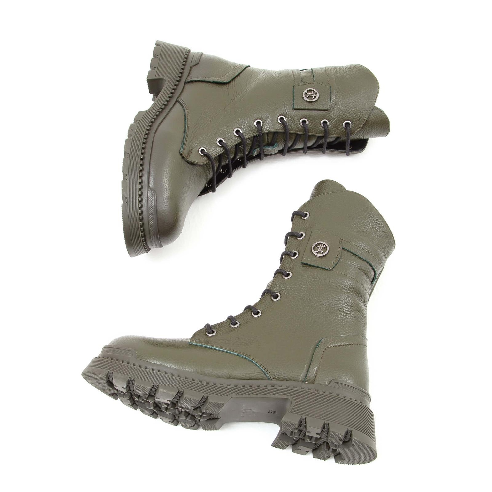 Tamer Tanca Kadın Hakiki Deri Yeşil Casual Bot