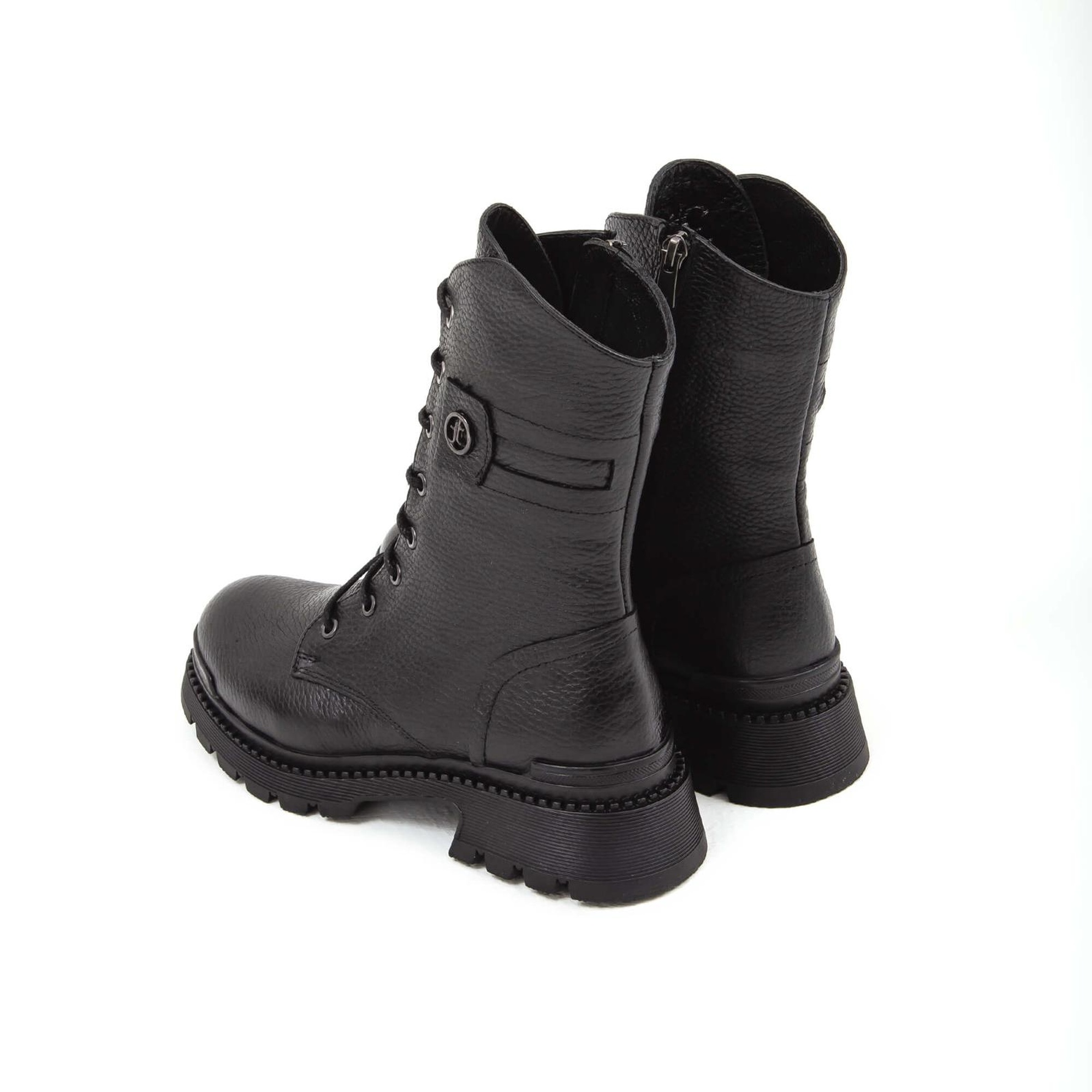 Tamer Tanca Kadın Hakiki Deri Siyah Floter Casual Bot