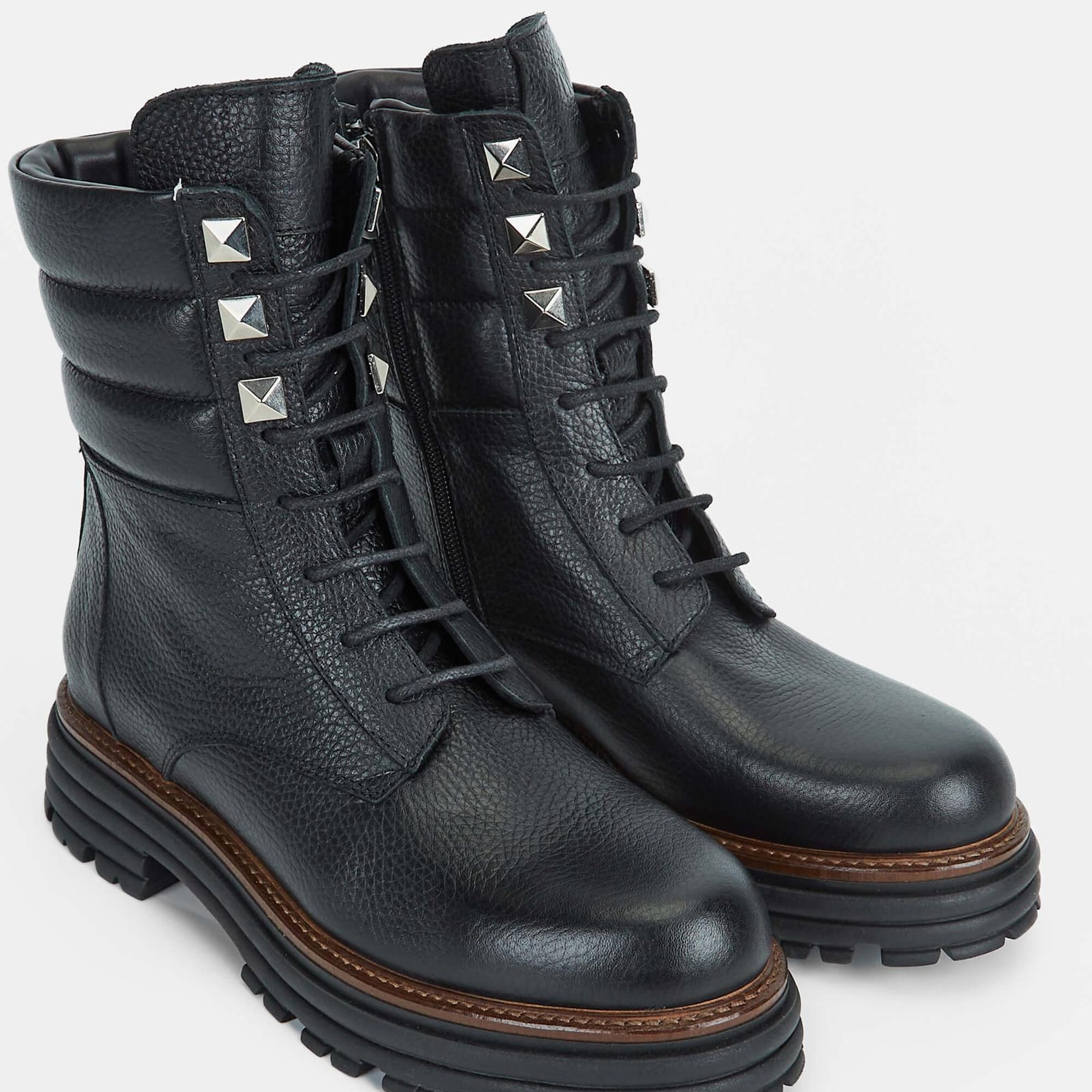 Tamer Tanca Kadın Hakiki Deri Siyah Casual Bot