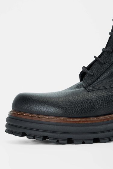  Tamer Tanca Kadın Hakiki Deri Siyah Casual Bot