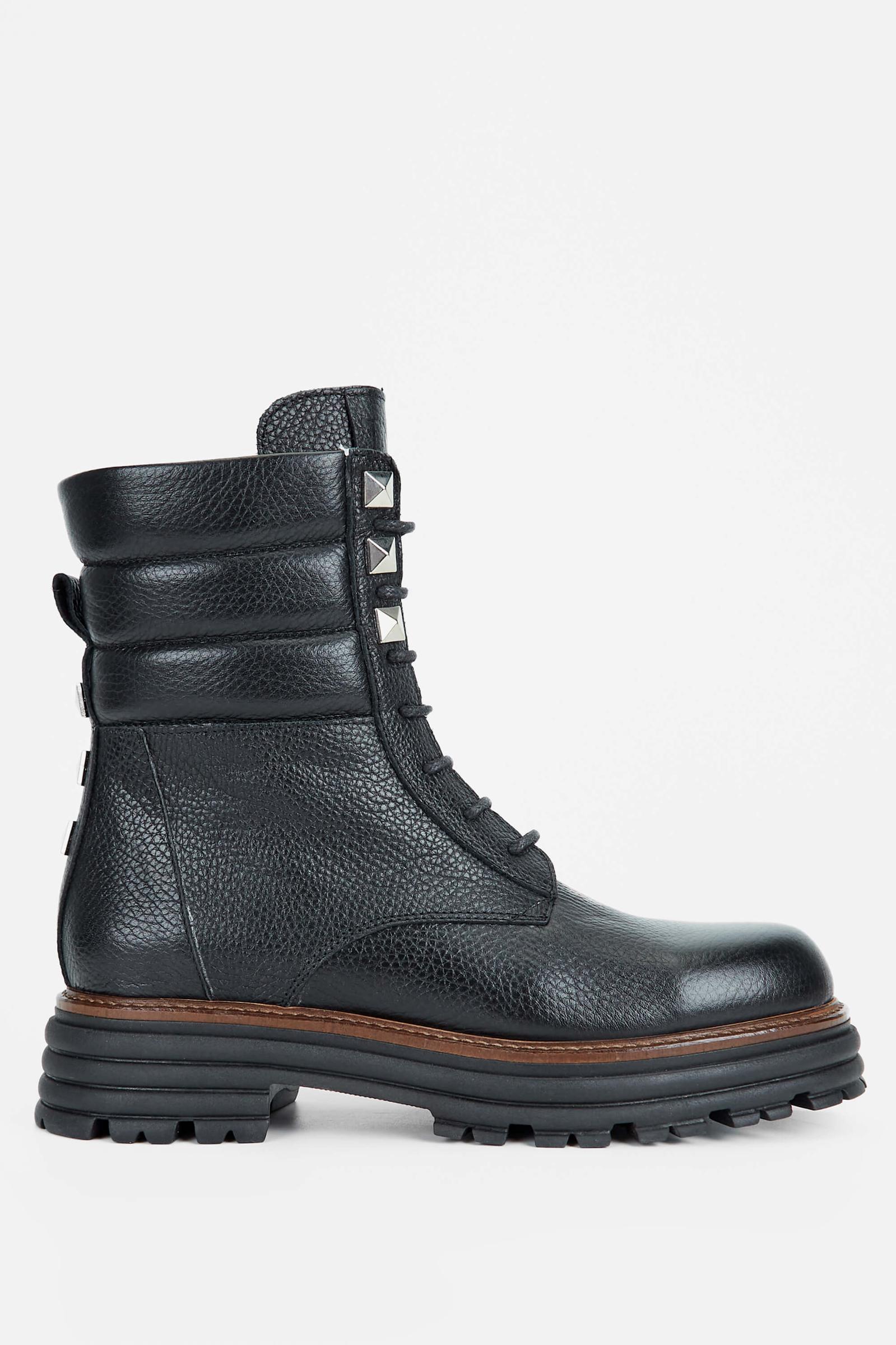  Tamer Tanca Kadın Hakiki Deri Siyah Casual Bot