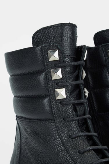  Tamer Tanca Kadın Hakiki Deri Siyah Casual Bot