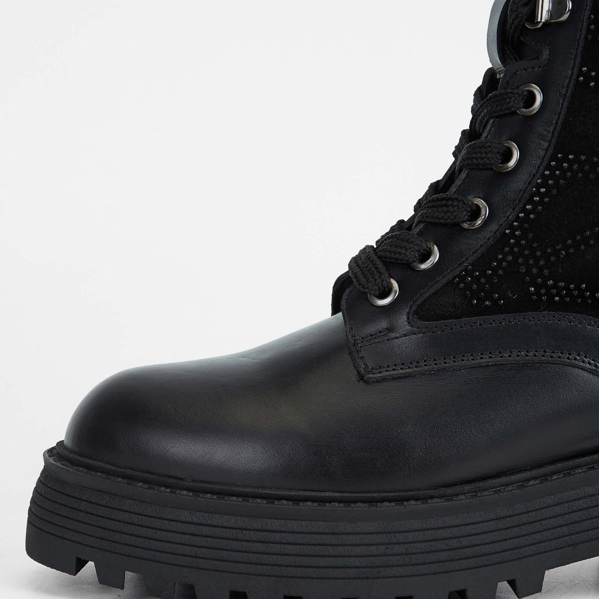 Tamer Tanca Kadın Hakiki Deri Siyah Deri Casual Bot