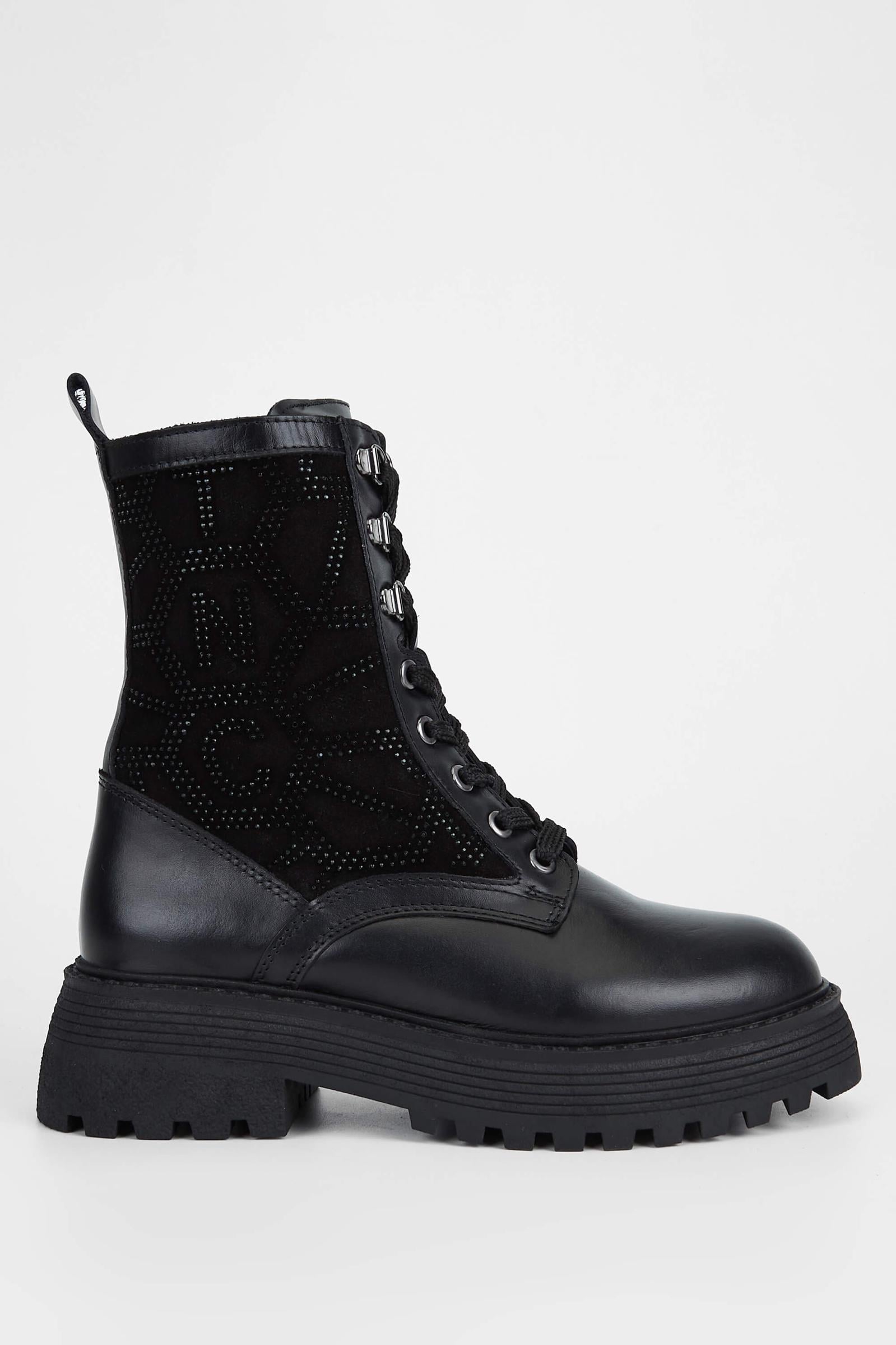  Tamer Tanca Kadın Hakiki Deri Siyah Deri Casual Bot