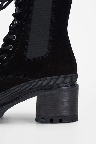  Tamer Tanca Kadın Hakiki Deri Siyah Süet Casual Bot