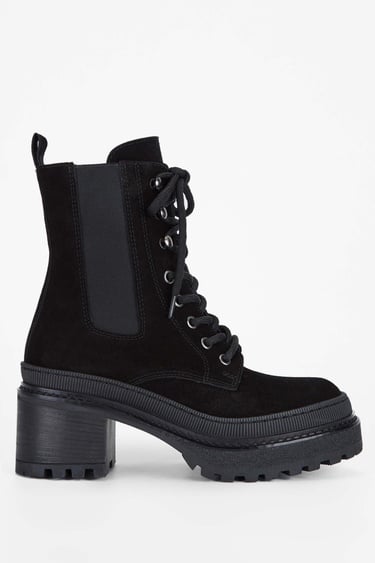  Tamer Tanca Kadın Hakiki Deri Siyah Süet Casual Bot