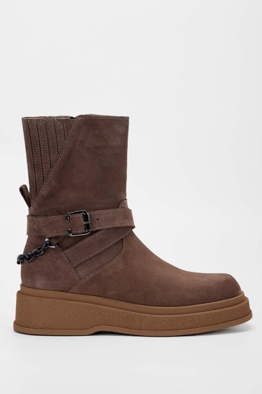  Tamer Tanca Kadın Hakiki Deri Vizon Casual Bot