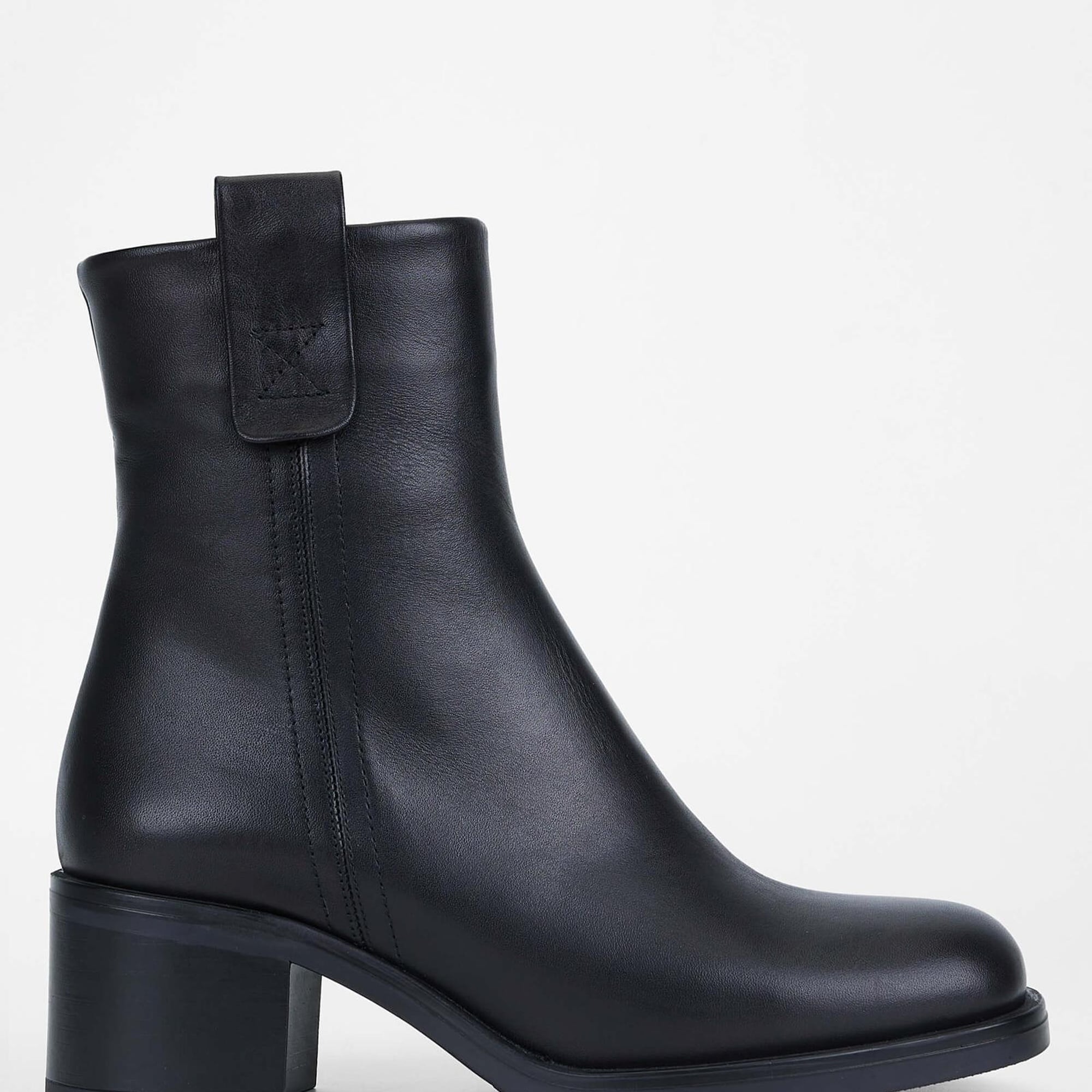 Tamer Tanca Kadın Hakiki Deri Siyah Deri Casual Bot