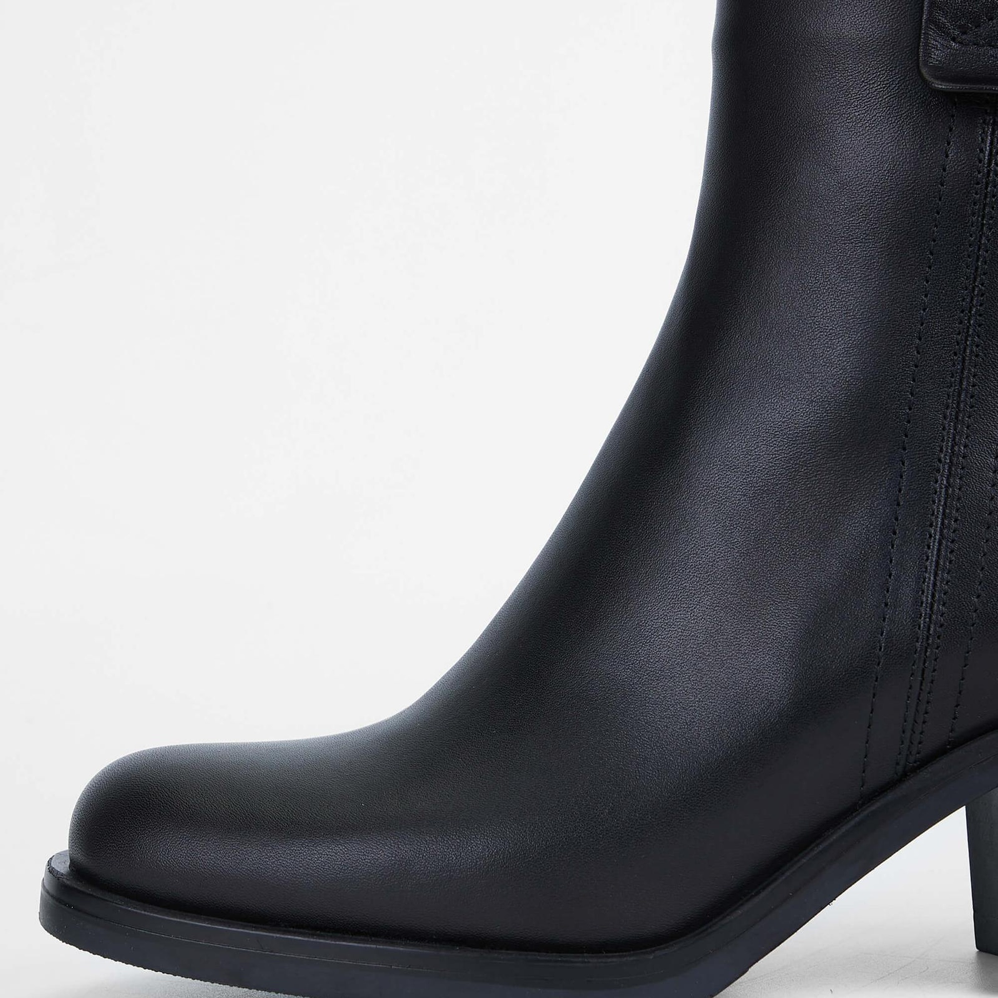 Tamer Tanca Kadın Hakiki Deri Siyah Deri Casual Bot