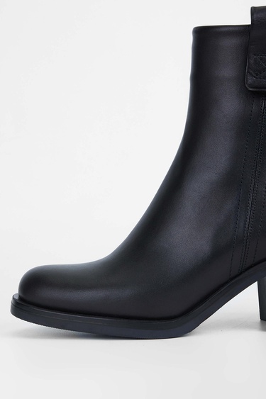  Tamer Tanca Kadın Hakiki Deri Siyah Deri Casual Bot
