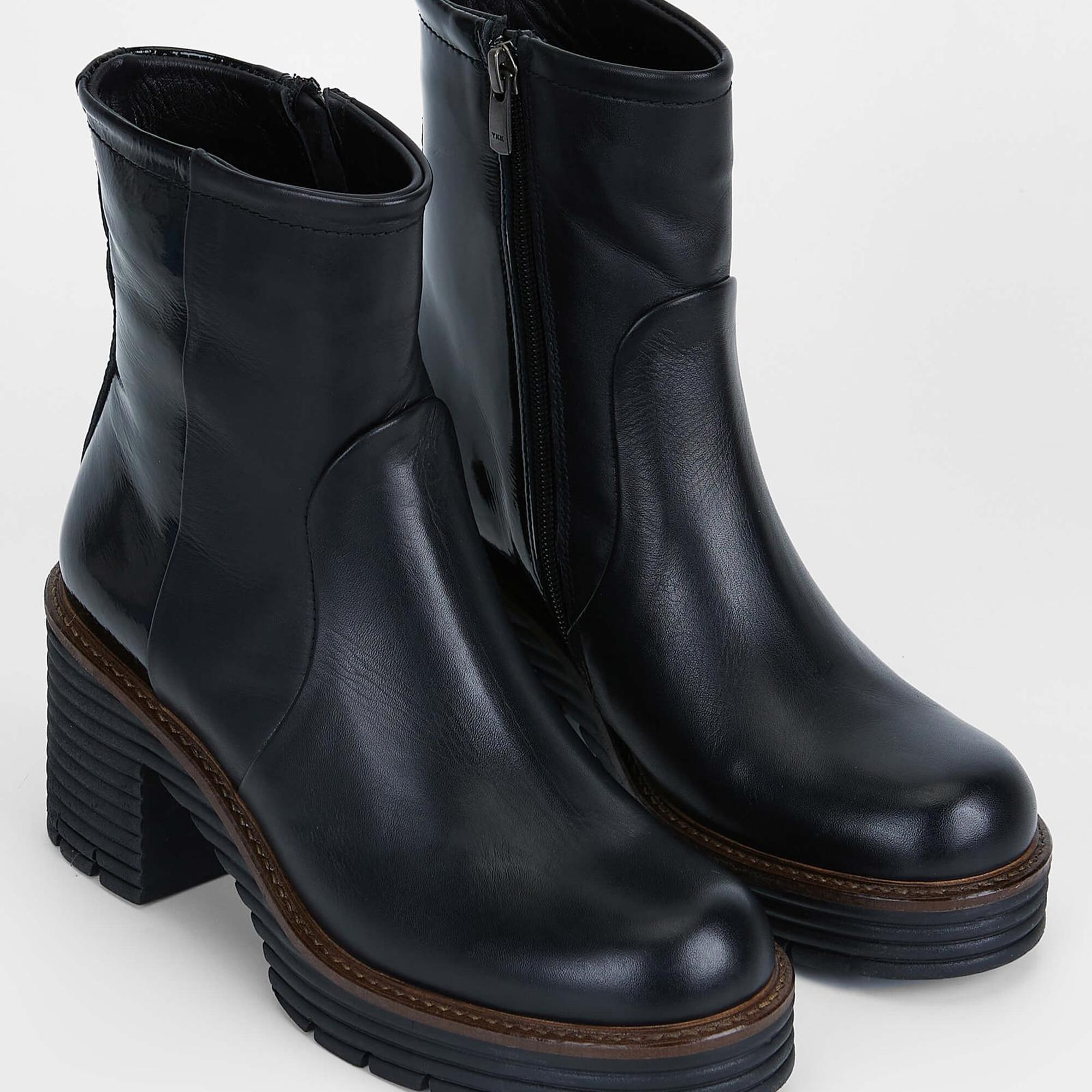 Tamer Tanca Kadın Hakiki Deri Siyah Analin Casual Bot