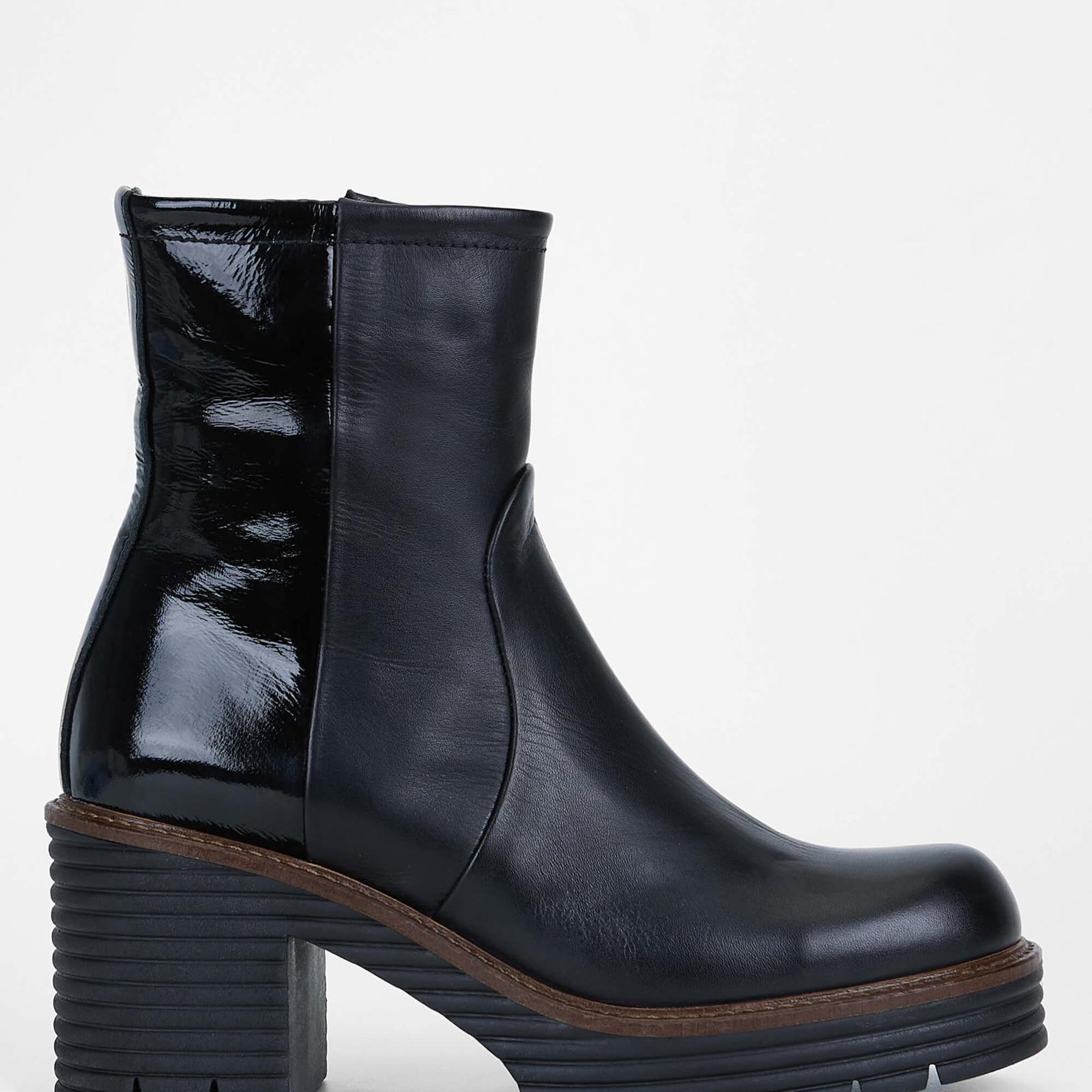 Tamer Tanca Kadın Hakiki Deri Siyah Analin Casual Bot