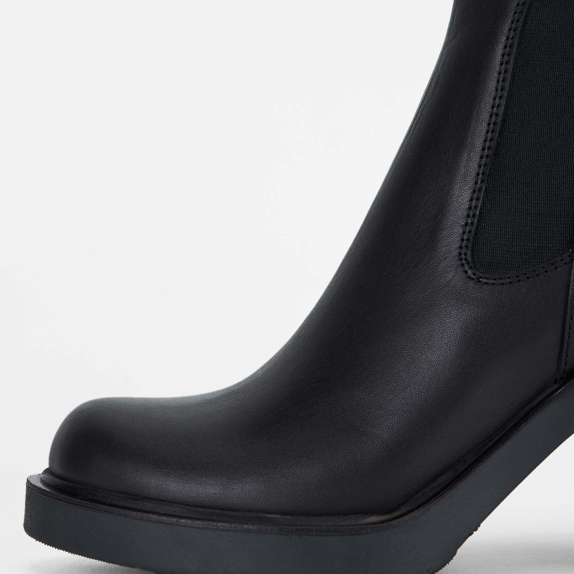 Tamer Tanca Kadın Hakiki Deri Siyah Deri Casual Bot