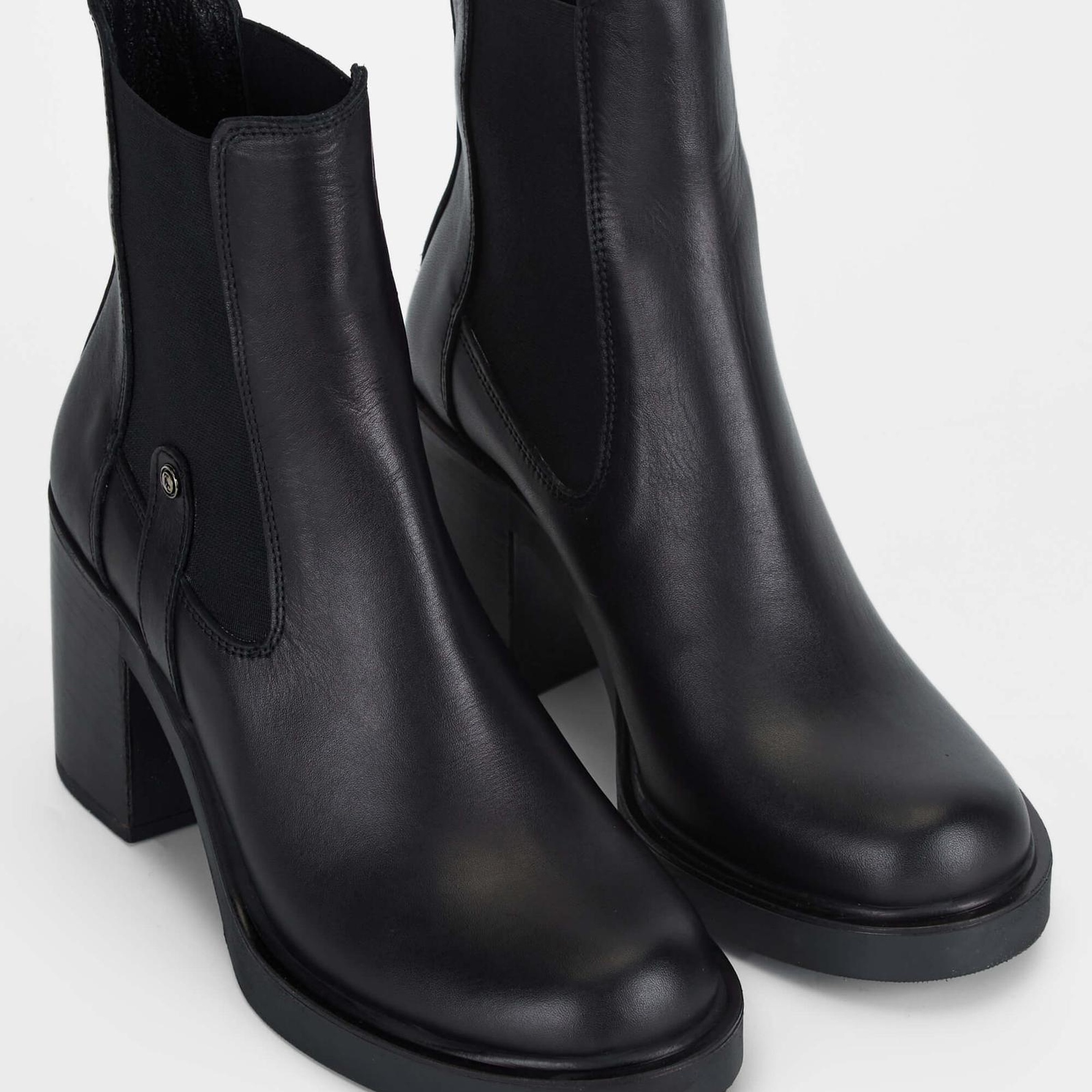 Tamer Tanca Kadın Hakiki Deri Siyah Deri Casual Bot