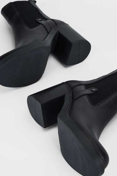  Tamer Tanca Kadın Hakiki Deri Siyah Deri Casual Bot