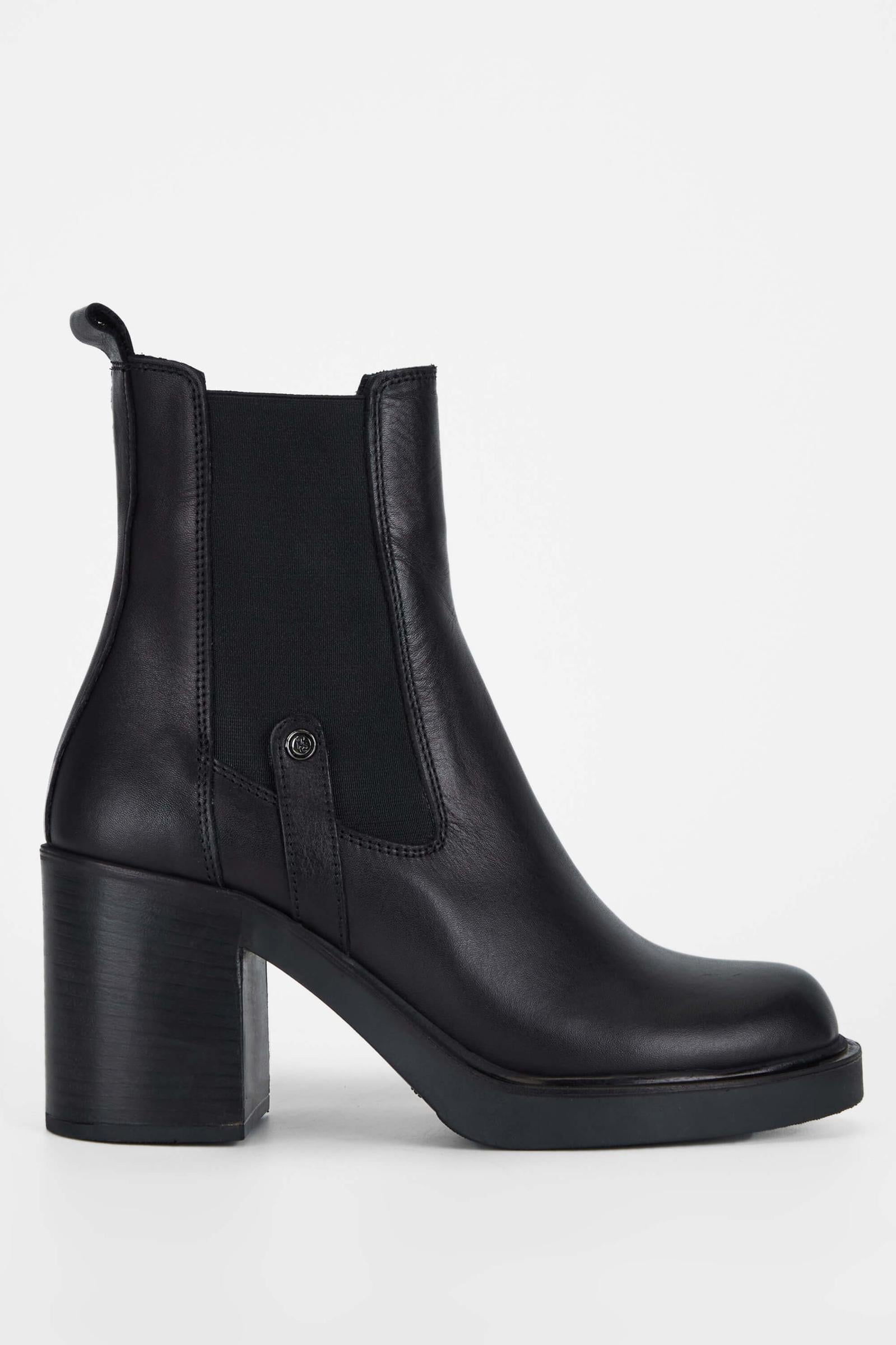  Tamer Tanca Kadın Hakiki Deri Siyah Deri Casual Bot