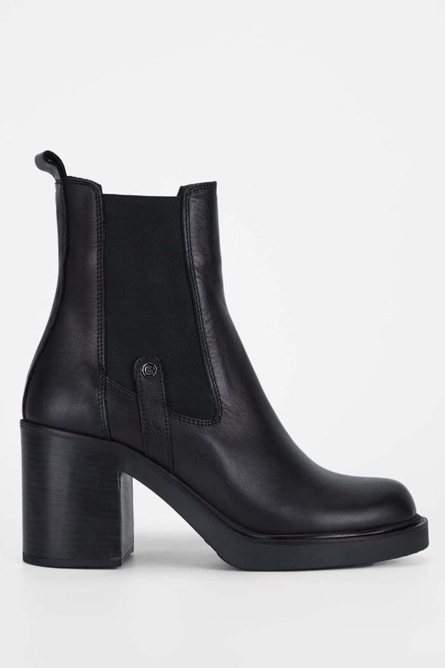  Tamer Tanca Kadın Hakiki Deri Siyah Deri Casual Bot