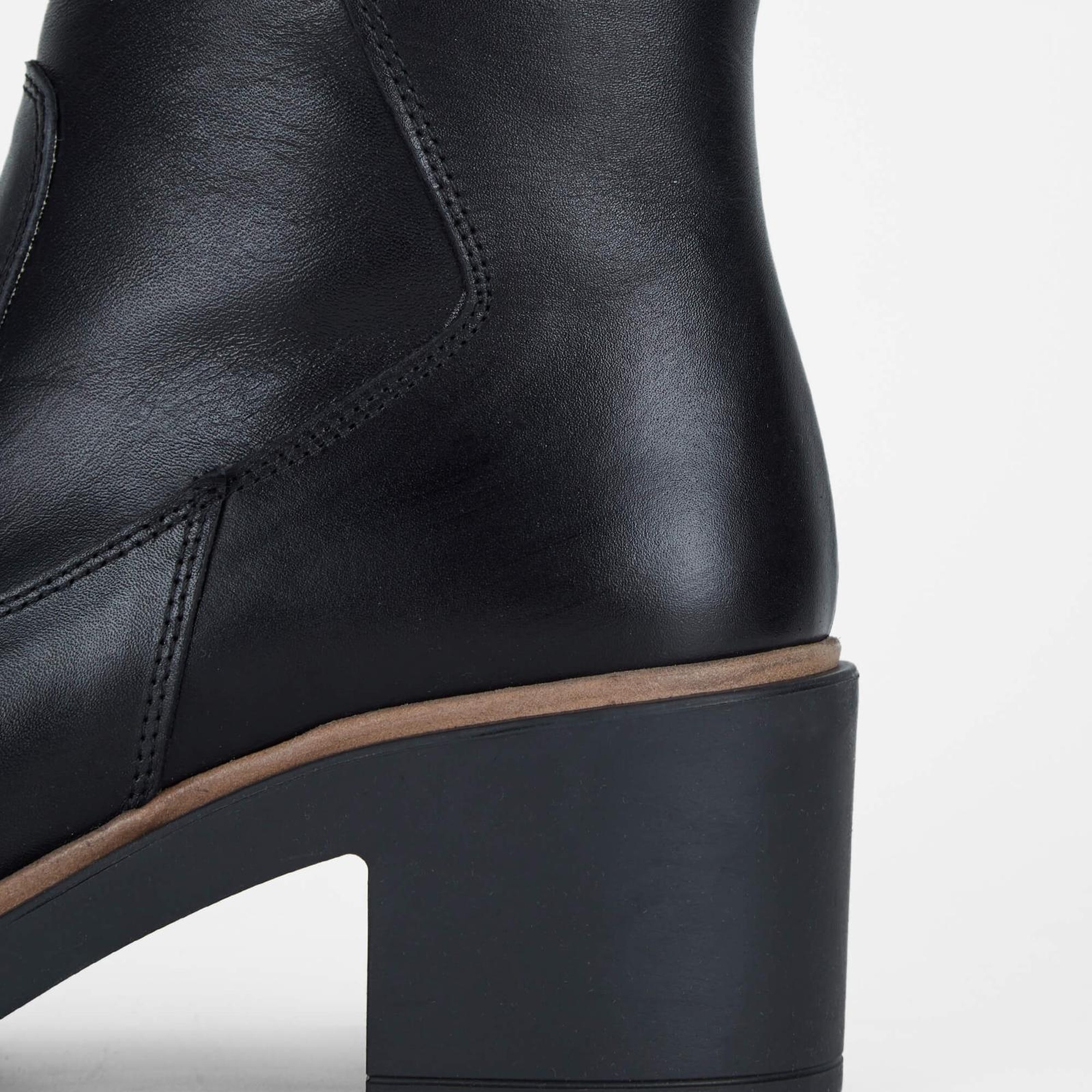 Tamer Tanca Kadın Hakiki Deri Siyah Deri Casual Bot