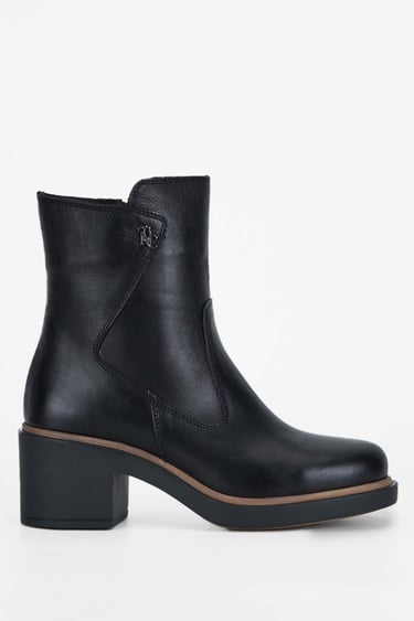  Tamer Tanca Kadın Hakiki Deri Siyah Deri Casual Bot