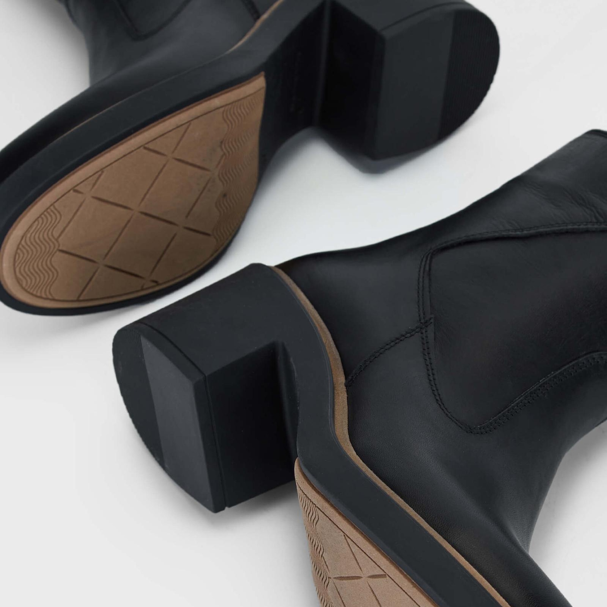 Tamer Tanca Kadın Hakiki Deri Siyah Deri Casual Bot