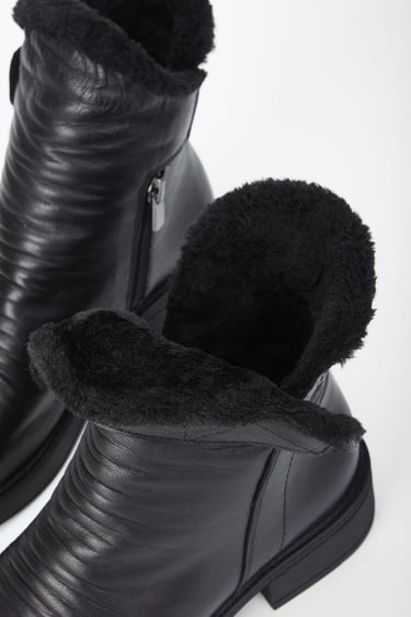  Tamer Tanca Kadın Hakiki Deri Siyah Deri Casual Bot