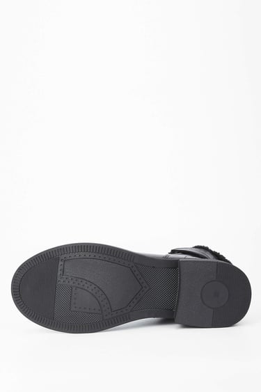  Tamer Tanca Kadın Hakiki Deri Siyah Deri Casual Bot