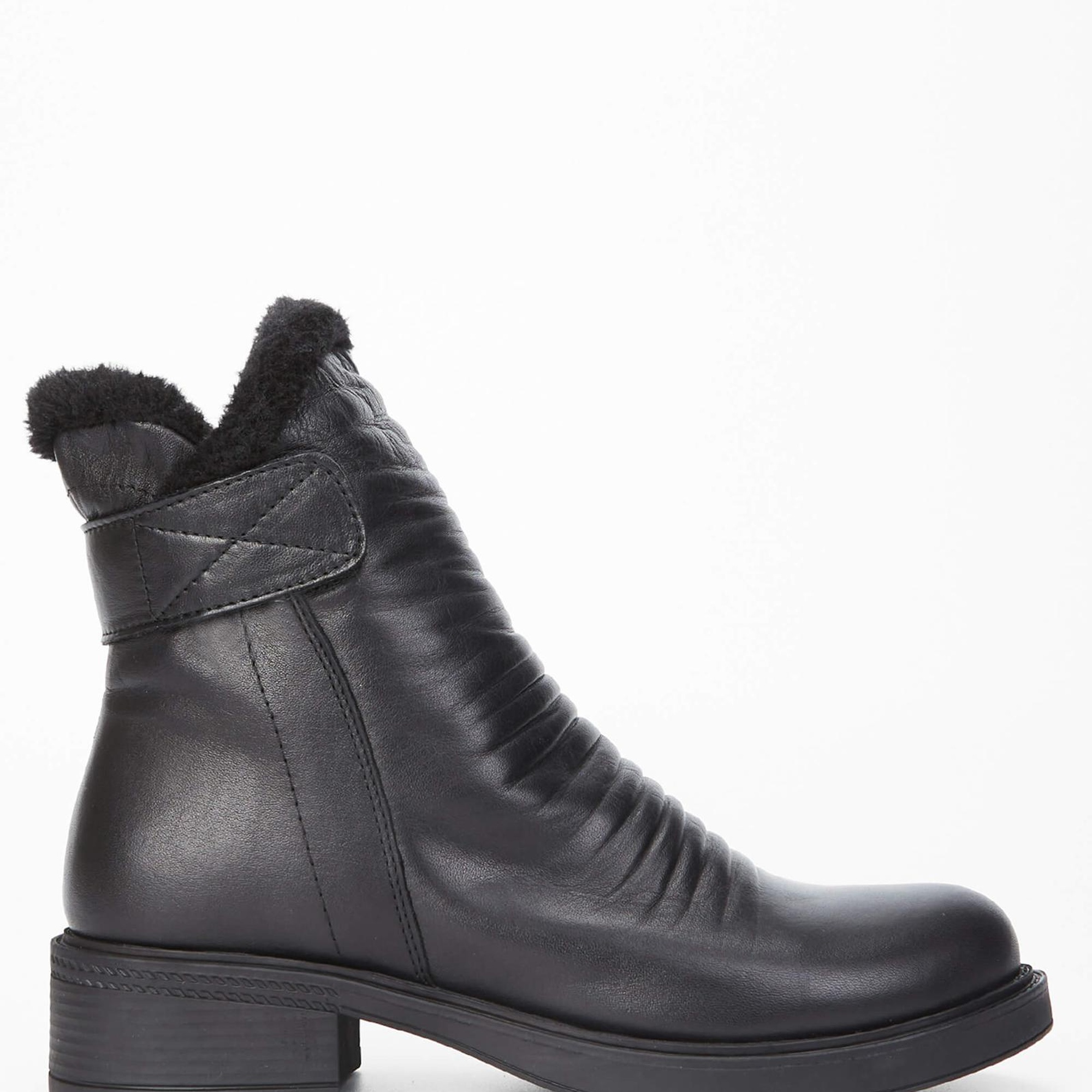 Tamer Tanca Kadın Hakiki Deri Siyah Deri Casual Bot